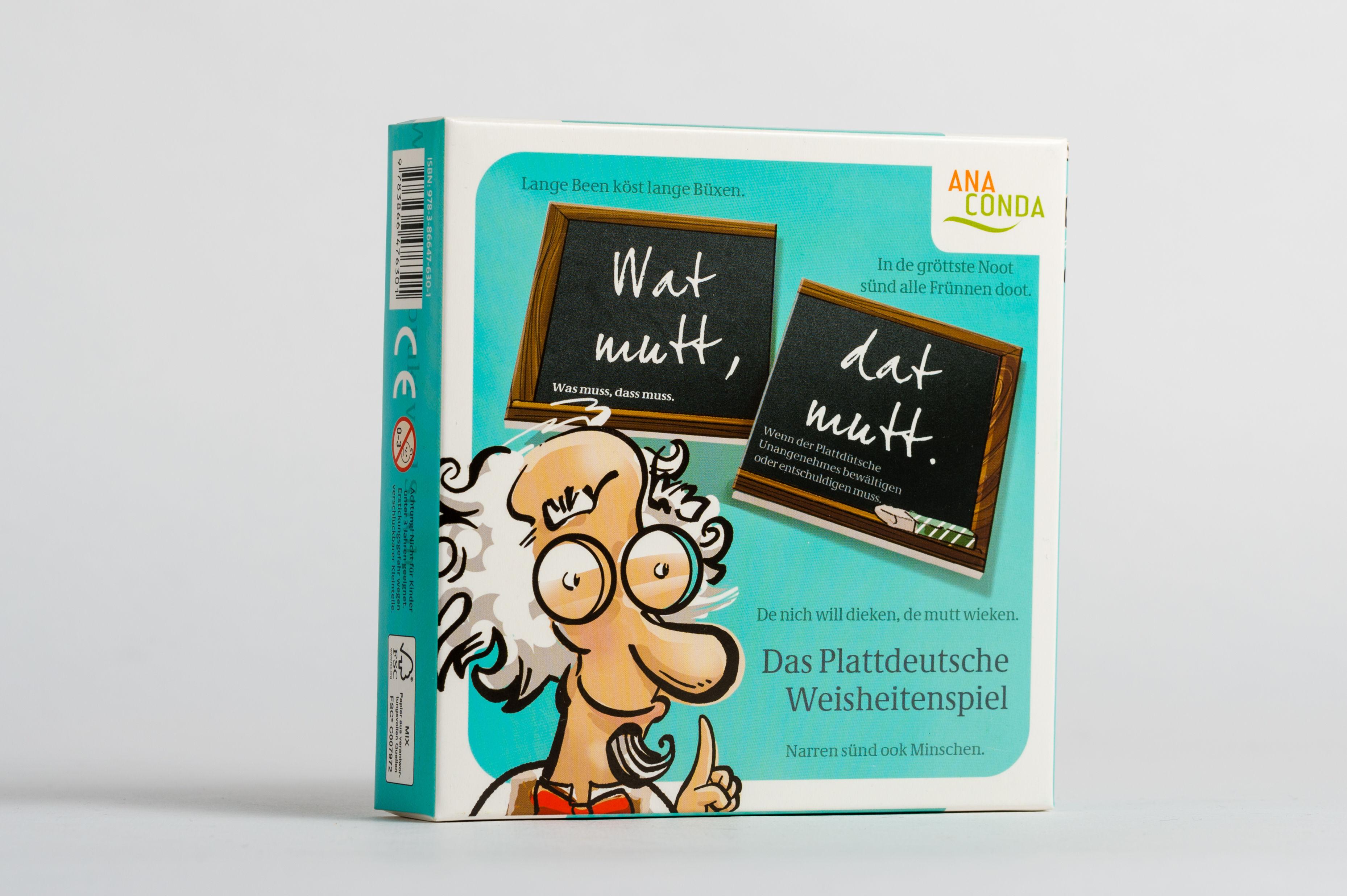 Wat mutt, dat mutt. Das Plattdeutsche Weisheitenspiel