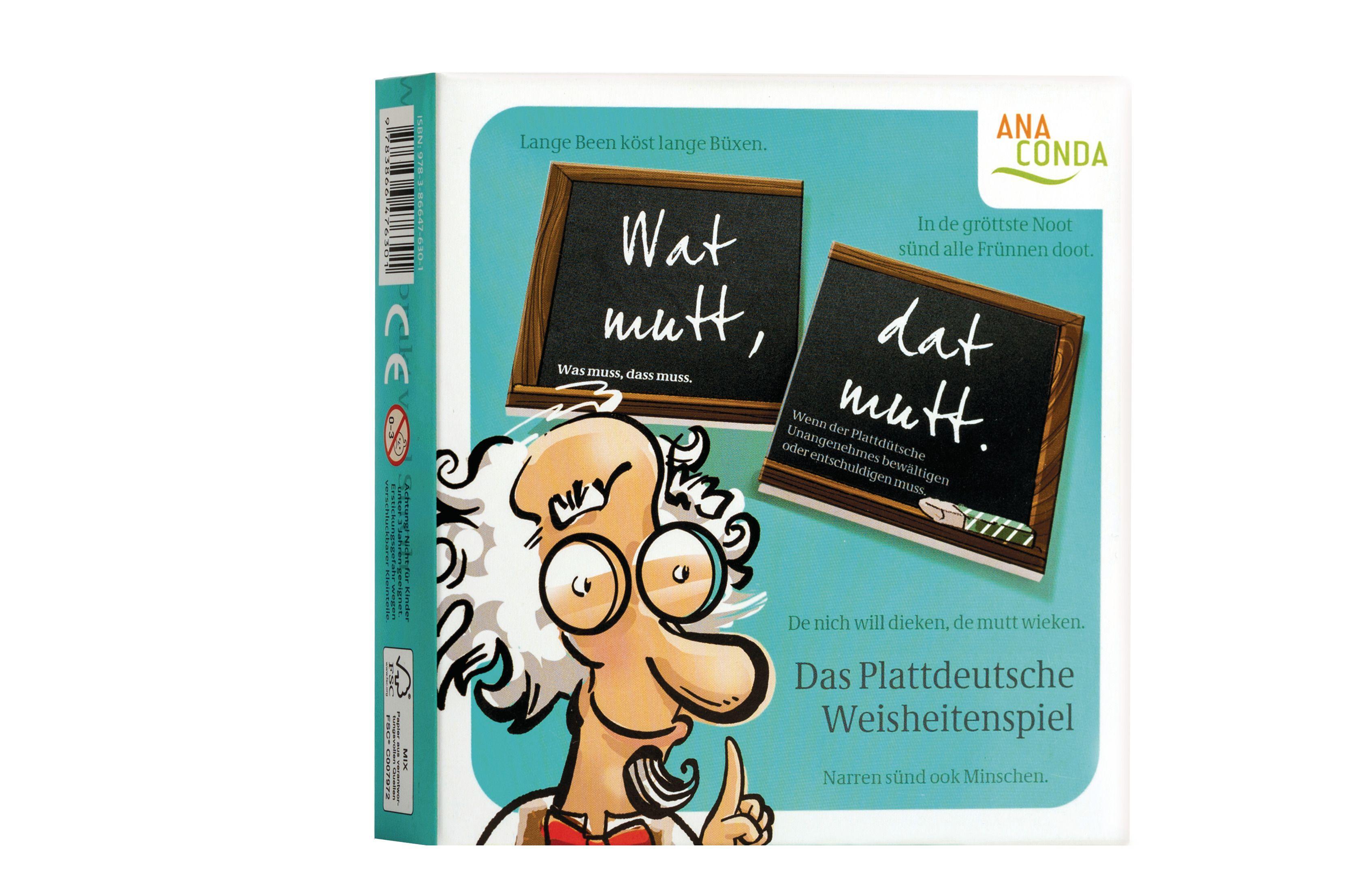 Wat mutt, dat mutt. Das Plattdeutsche Weisheitenspiel