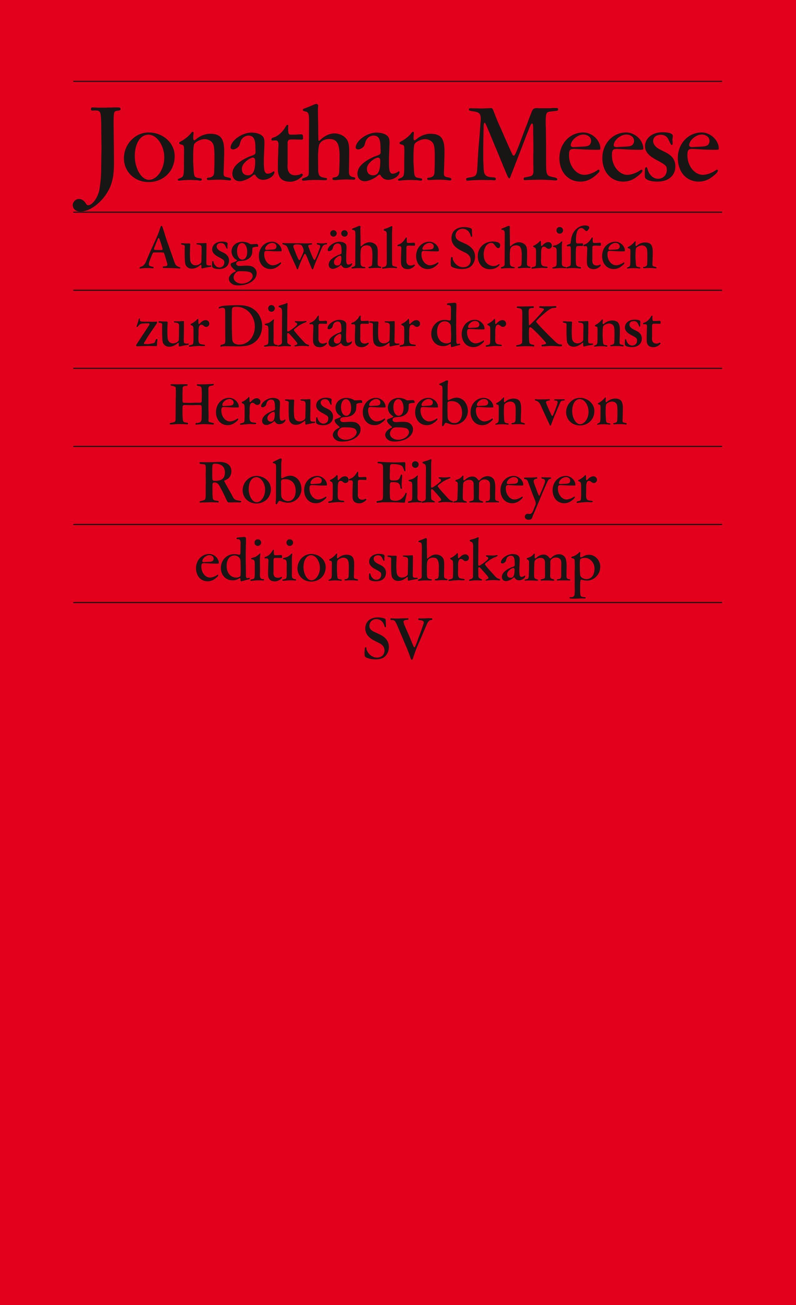 Ausgewählte Schriften zur Diktatur der Kunst