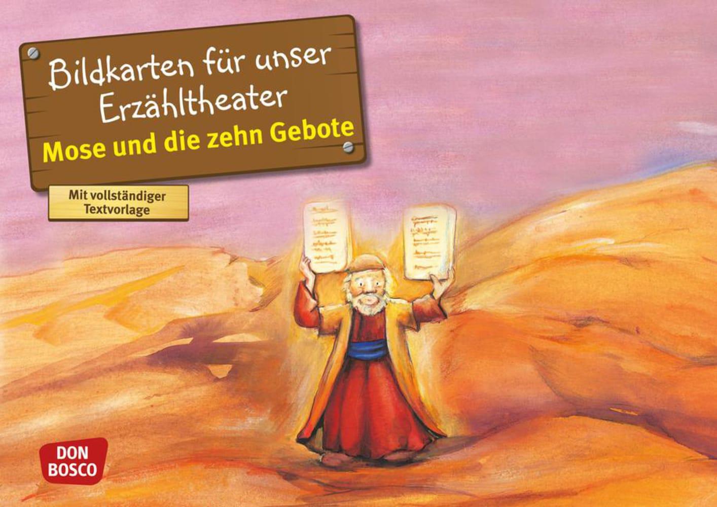 Mose und die Zehn Gebote. Kamishibai Bildkartenset.