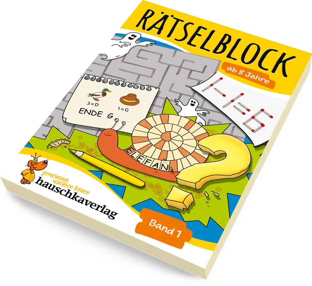 Rätselblock ab 8 Jahre, Band 1, A5-Block