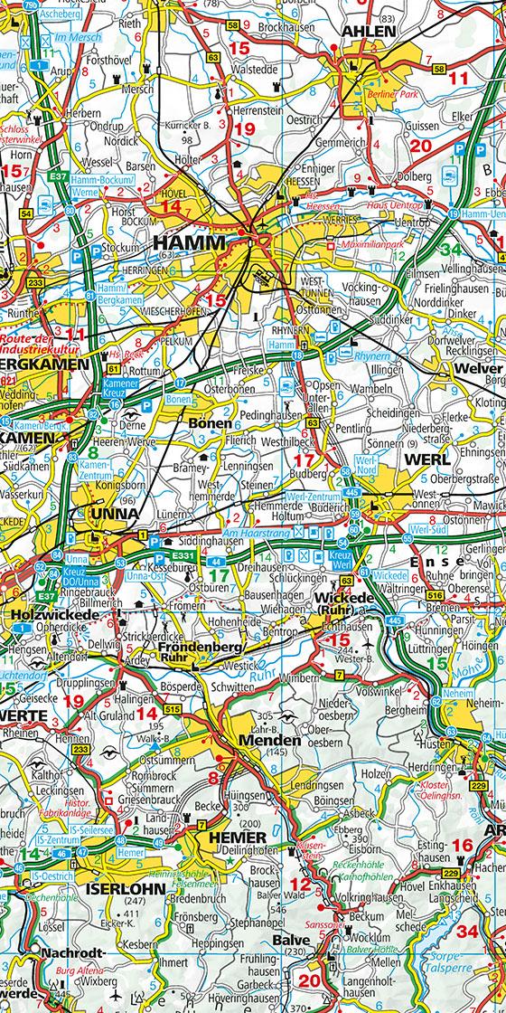 KuF Deutschland Regionalkarte 03 Nordrhein-Westfalen 1 : 275 000