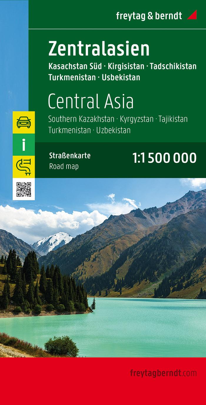 Zentralasien - Kasachstan Süd - Kirgisistan - Tadschikistan -Turkmenistan - Usbekistan 1 : 1.500.000  Autokarte