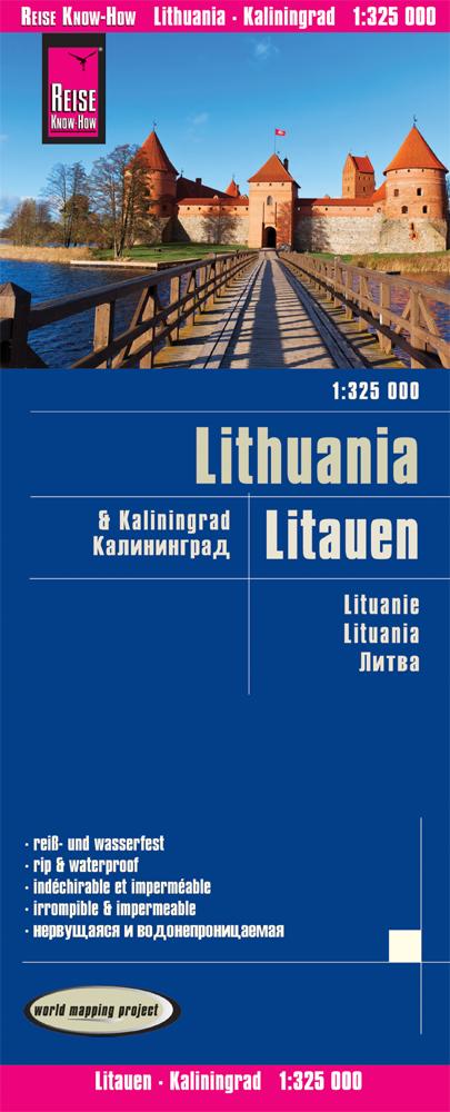 Reise Know-How Landkarte Litauen und Kaliningrad 1 : 325.000