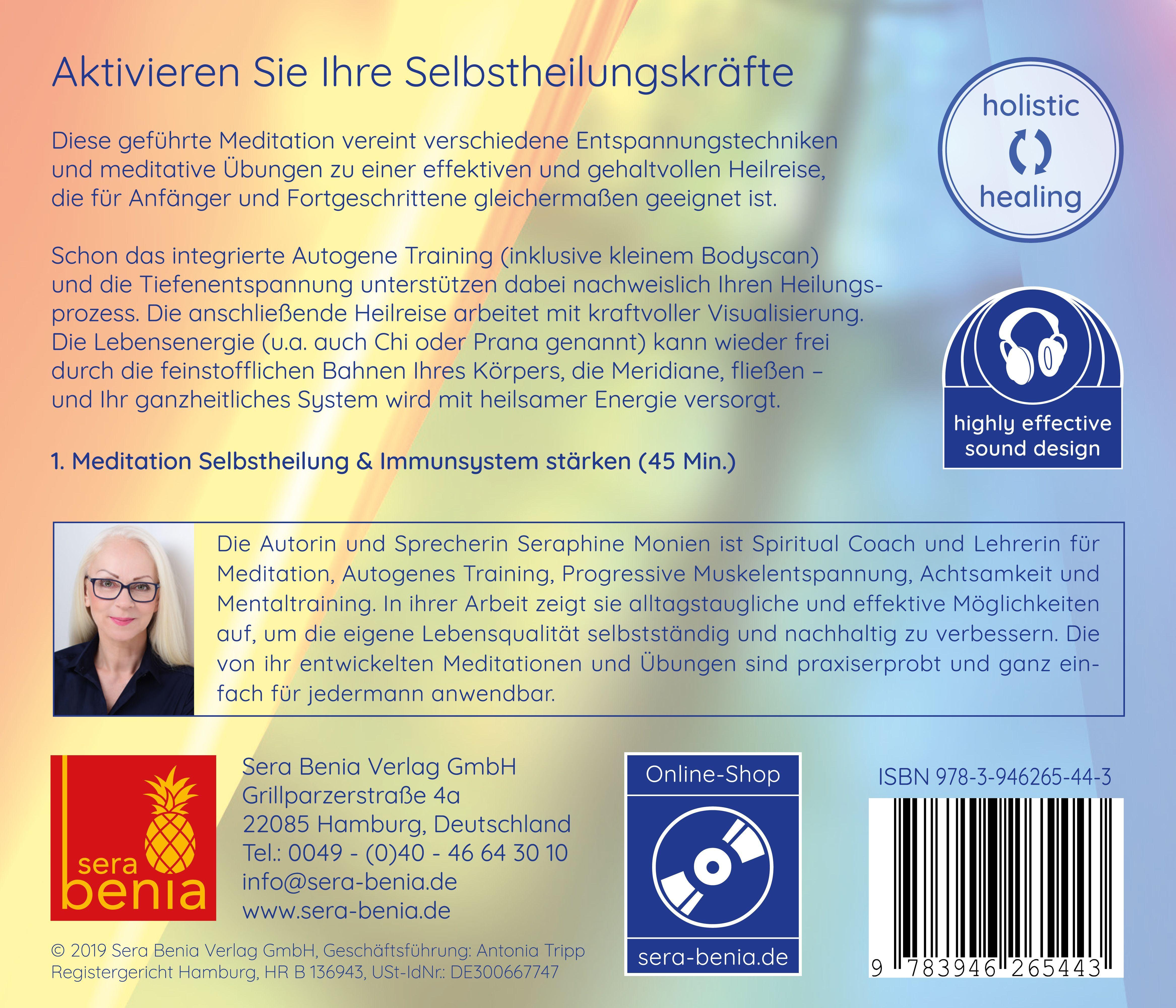 Meditation Selbstheilung & Immunsystem stärken - Selbstheilungskräfte aktivieren durch Autogenes Training, Heilmeditation | Selbstheilung CD