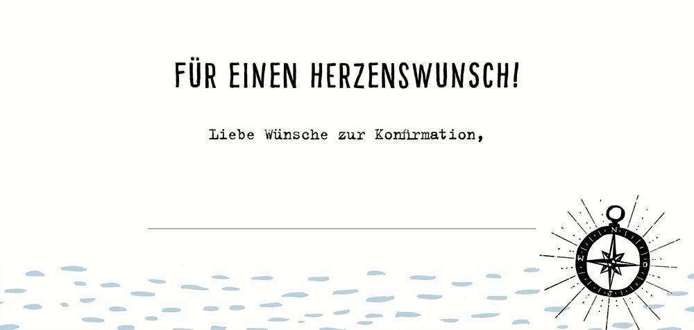 Kuvert für einen Geld- oder Gutschein - Zu deiner Konfirmation