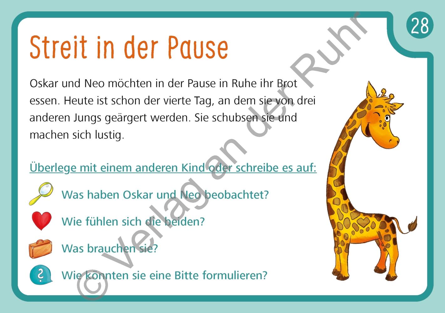 Unsere Giraffen-Kartei - Kinder üben selbstständig gewaltfreie Kommunikation mit der Giraffensprache