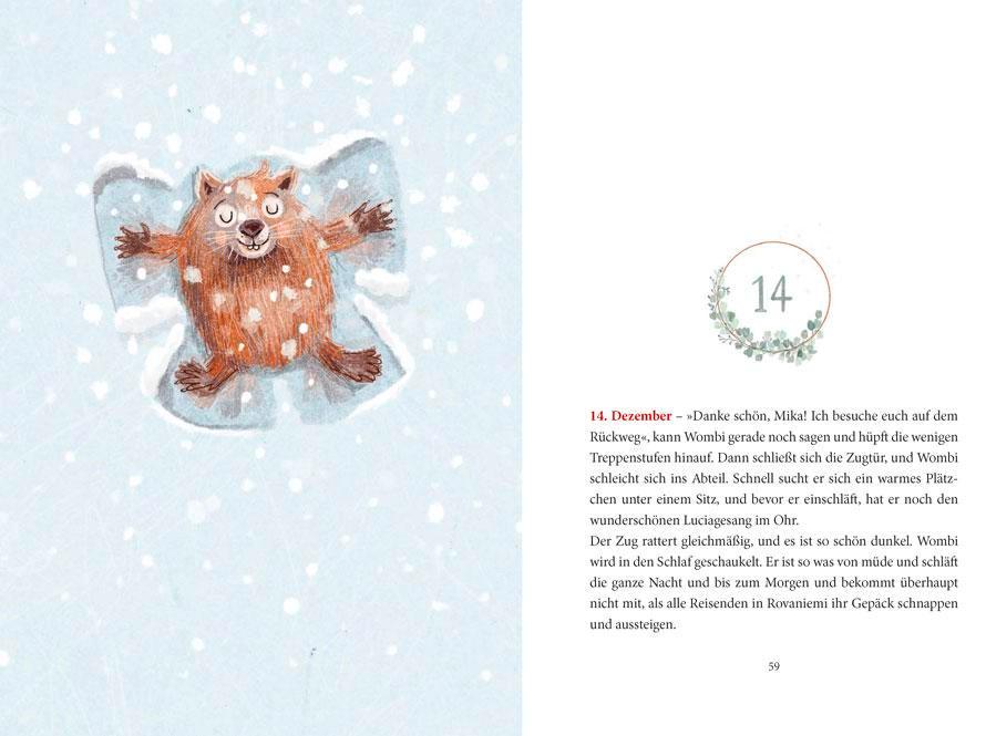 Ein Wombat im Schnee. Adventsgeschichte zum Vorlesen in 24 Kapiteln