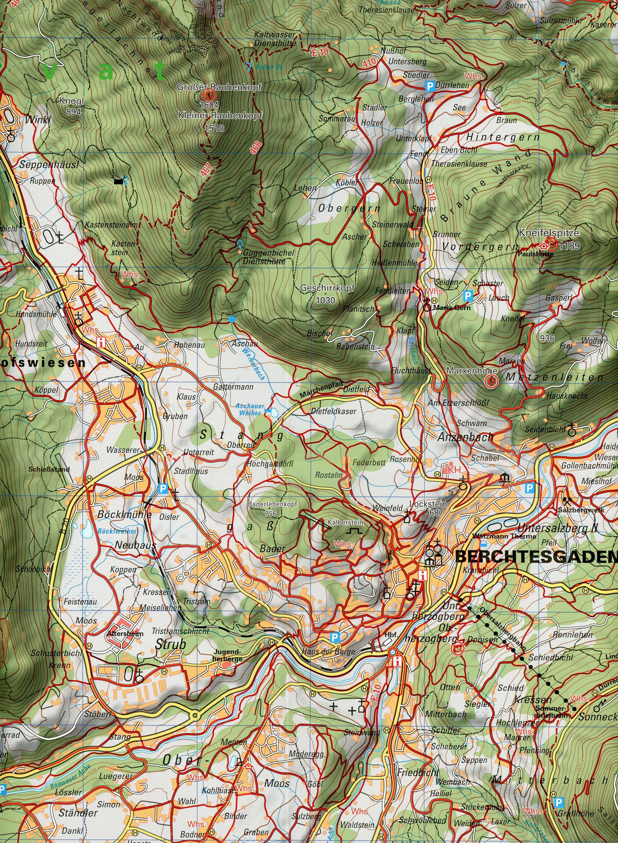 Wanderkarte Berchtesgadener Alpen 1 : 25 000