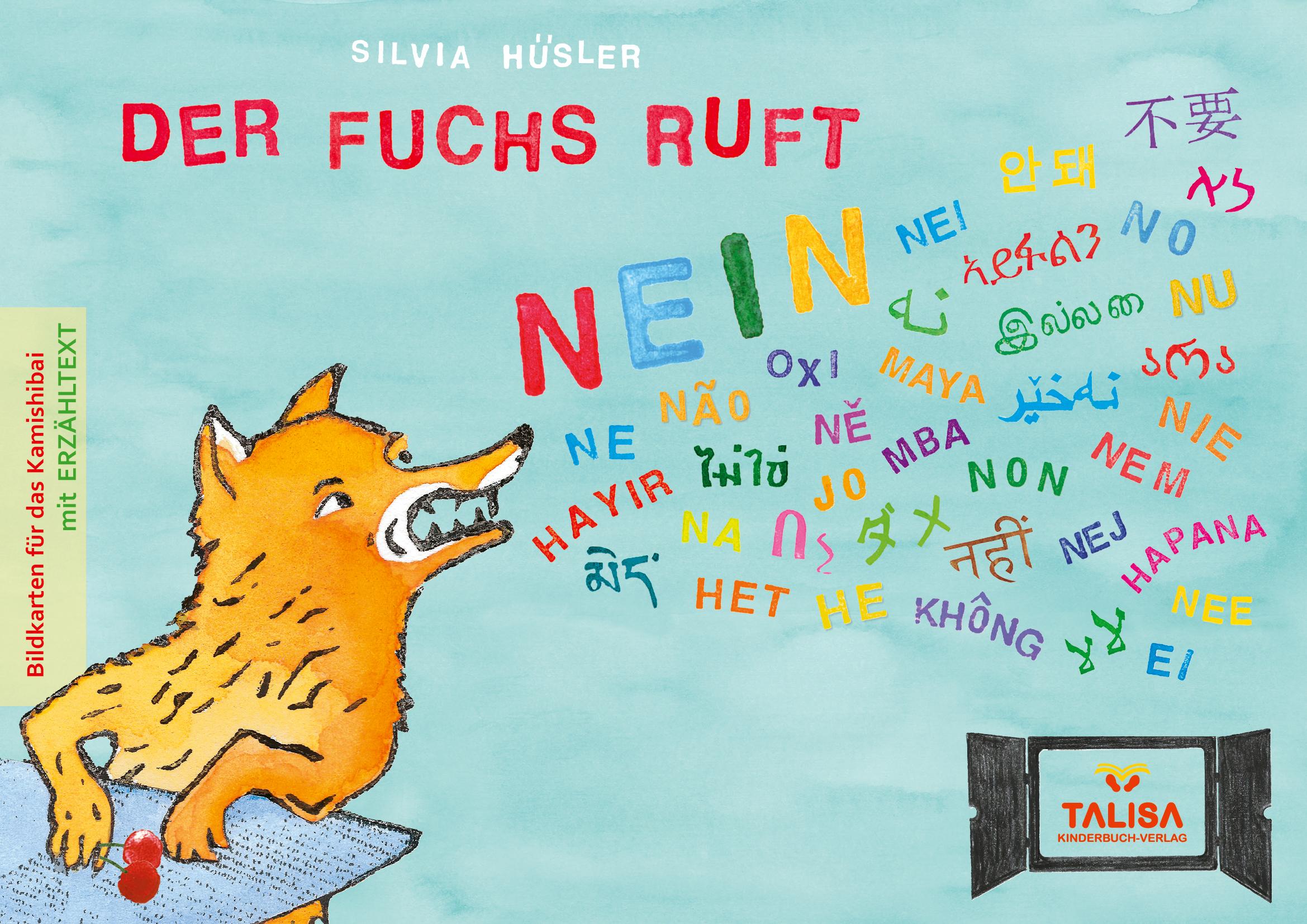 Der Fuchs ruft NEIN - Bildkartenversion (A3, Multilingual)