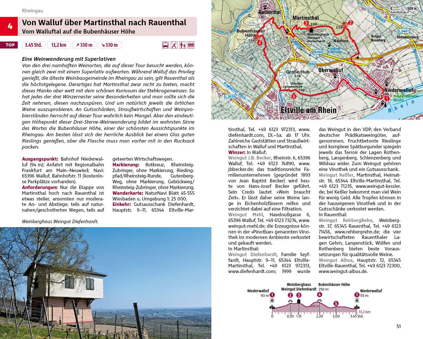 Wandern und Wein - Rheingau - Rheinhessen mit Bergstraße.