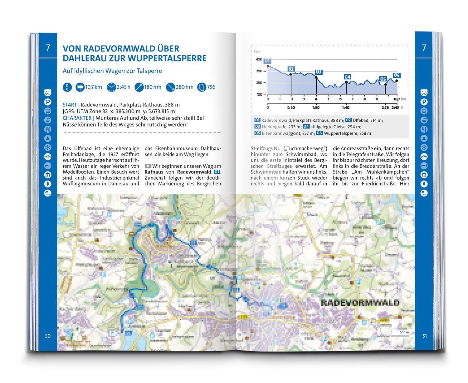 KOMPASS Wanderführer Bergisches Land, Naturpark zwischen Rhein und Sauerland, 60 Touren mit Extra-Tourenkarte