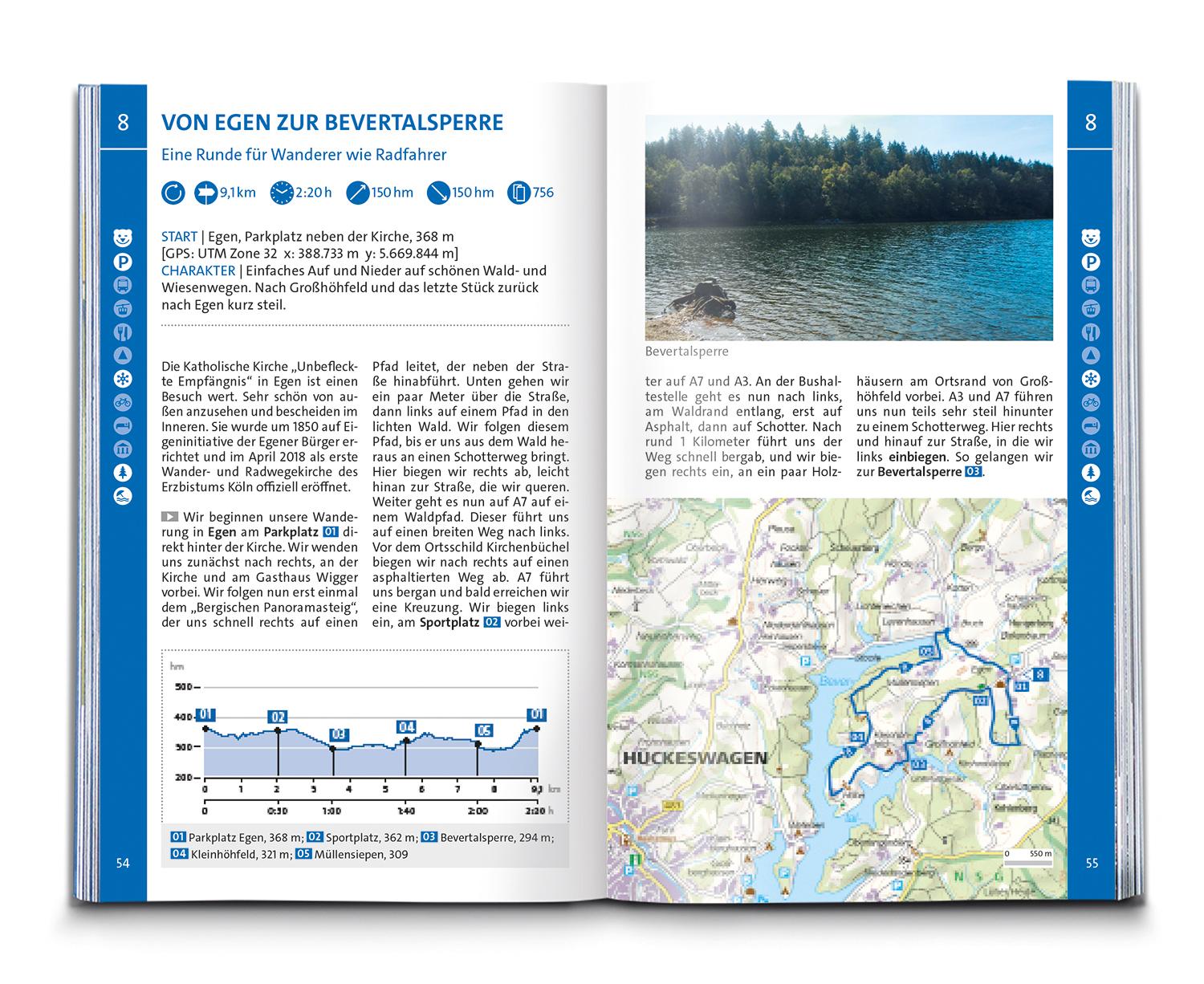 KOMPASS Wanderführer Bergisches Land, Naturpark zwischen Rhein und Sauerland, 60 Touren mit Extra-Tourenkarte