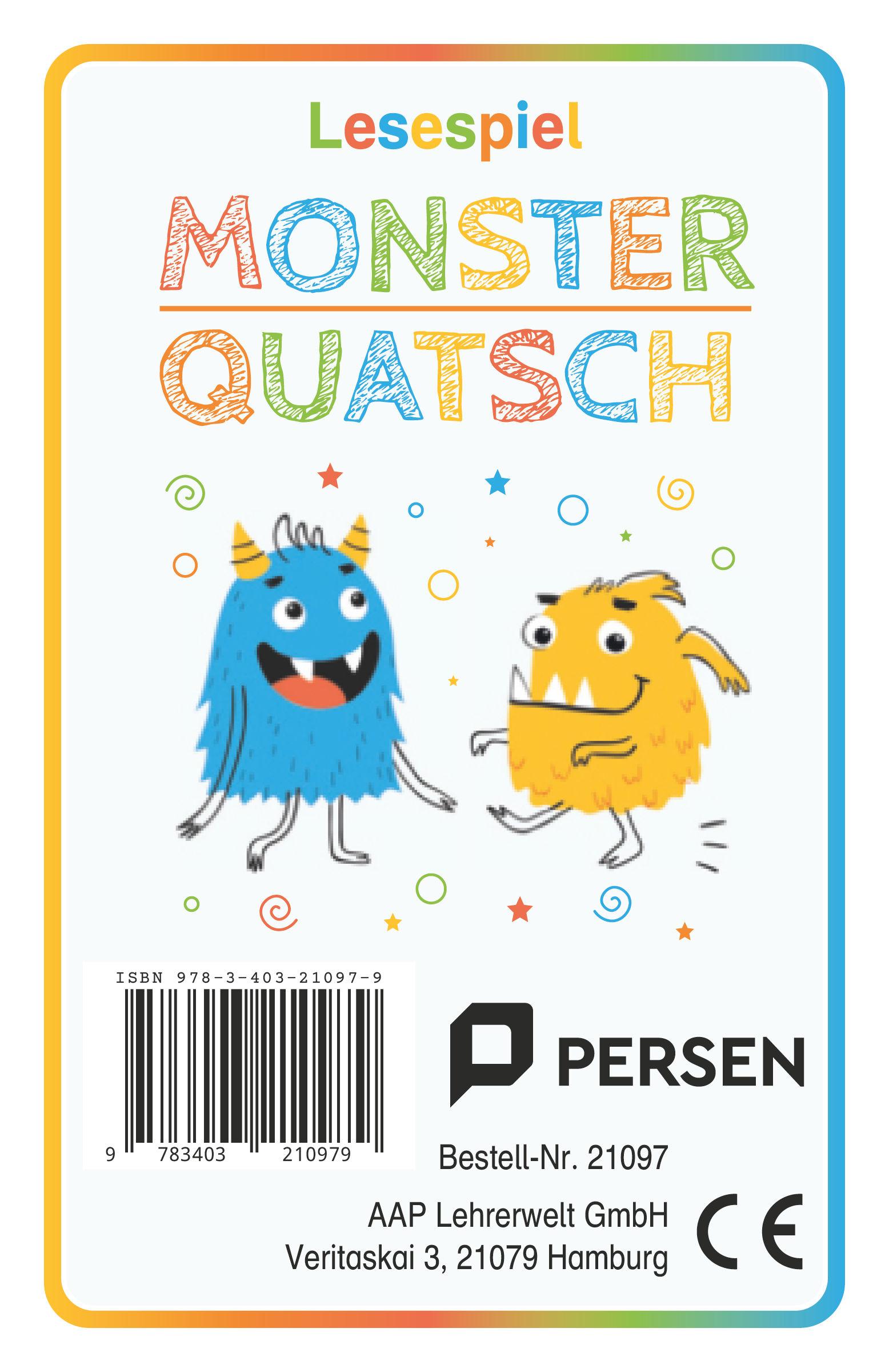 Lesespiel Monster-Quatsch