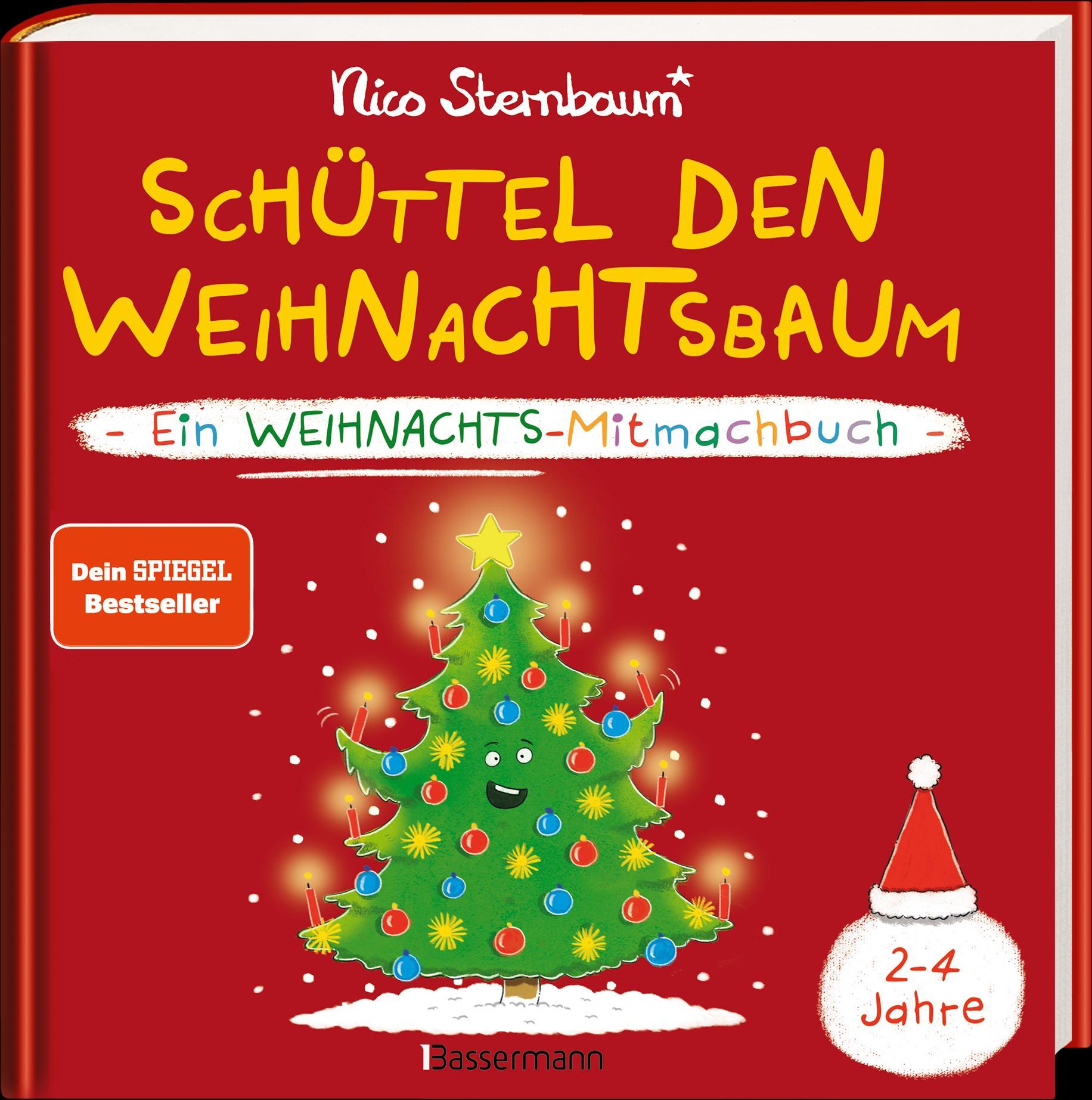 Schüttel den Weihnachtsbaum. Ein Weihnachts-Mitmachbuch zum Schütteln, Schaukeln, Pusten, Klopfen und sehen, was dann passiert. Von 2 bis 4 Jahren