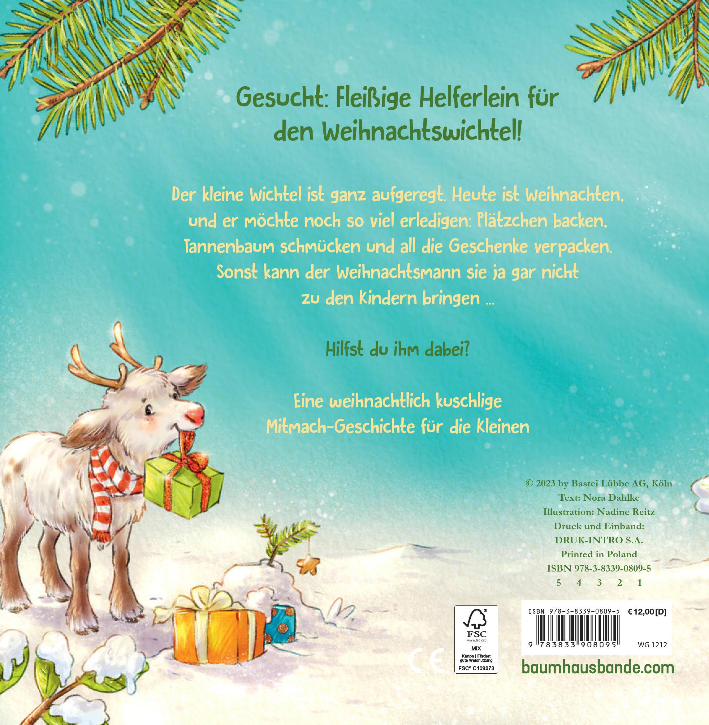 Die Weihnachtswichtelwerkstatt (Pappbilderbuch)