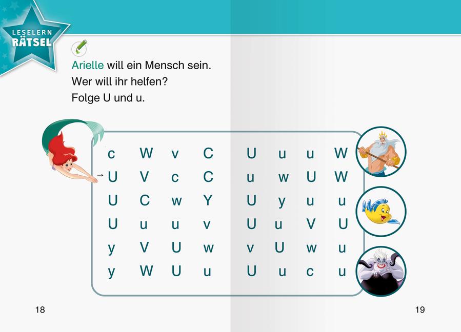 Disney: Arielle die Meerjungfrau - Lesen lernen mit den Leselernstars - Erstlesebuch - Kinder ab 6 Jahren - Lesen üben 1. Klasse