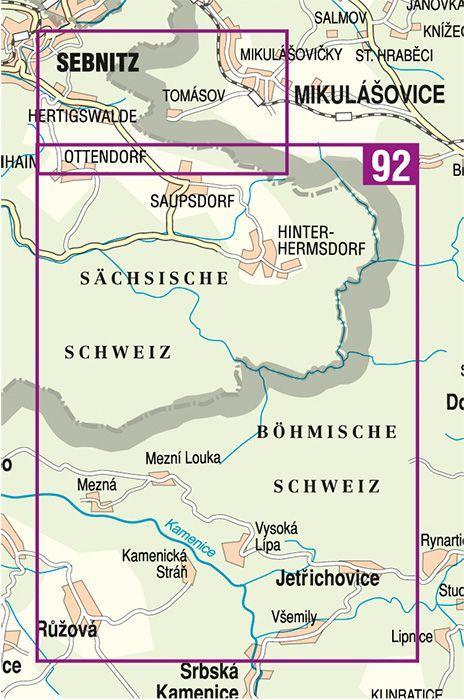 Hintere Sächsische Schweiz 02. 1 : 15 000