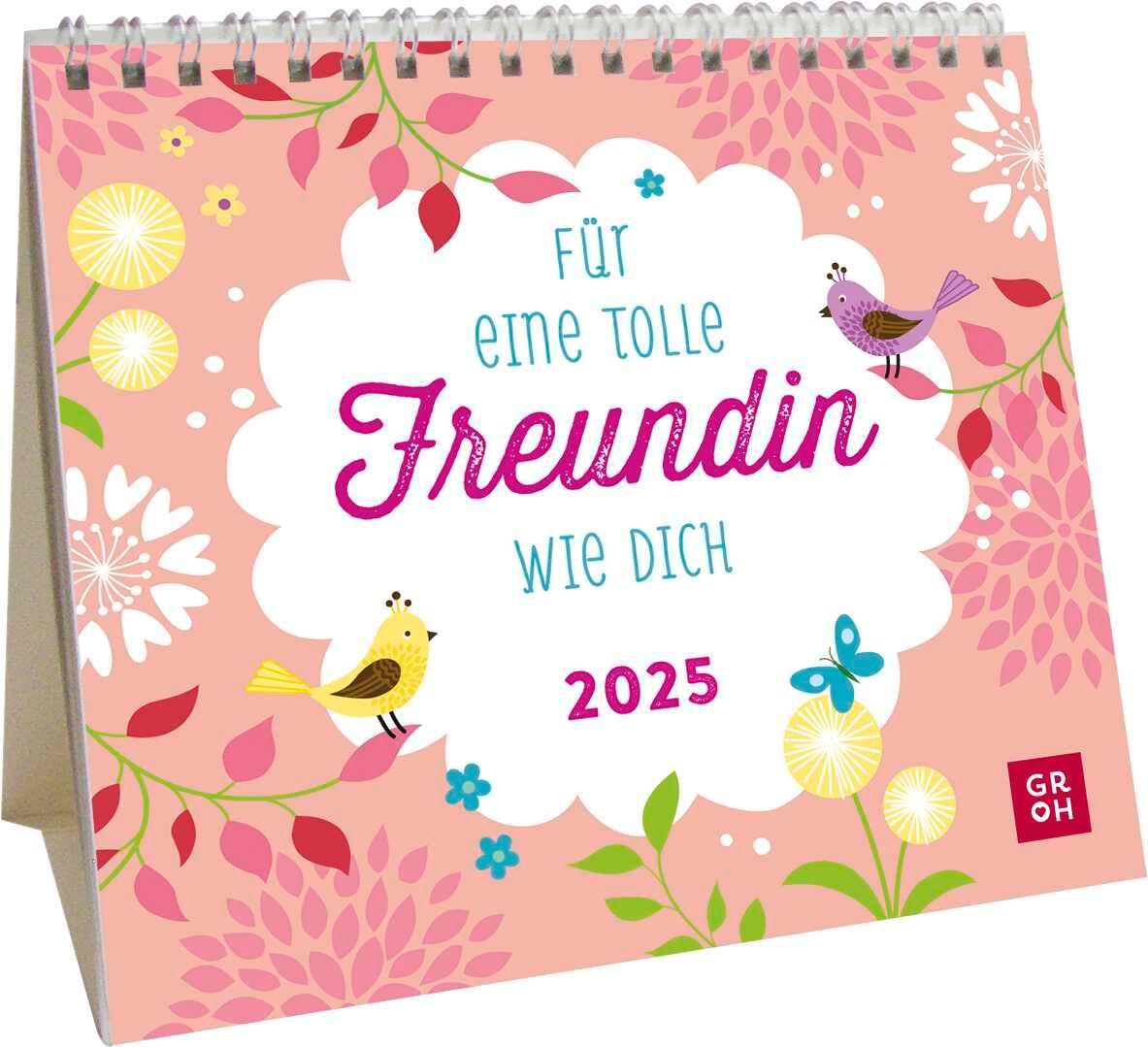 Mini-Kalender 2025: Für eine tolle Freundin wie dich