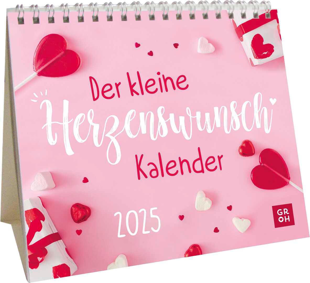 Mini-Kalender 2025: Der kleine Herzenswunschkalender