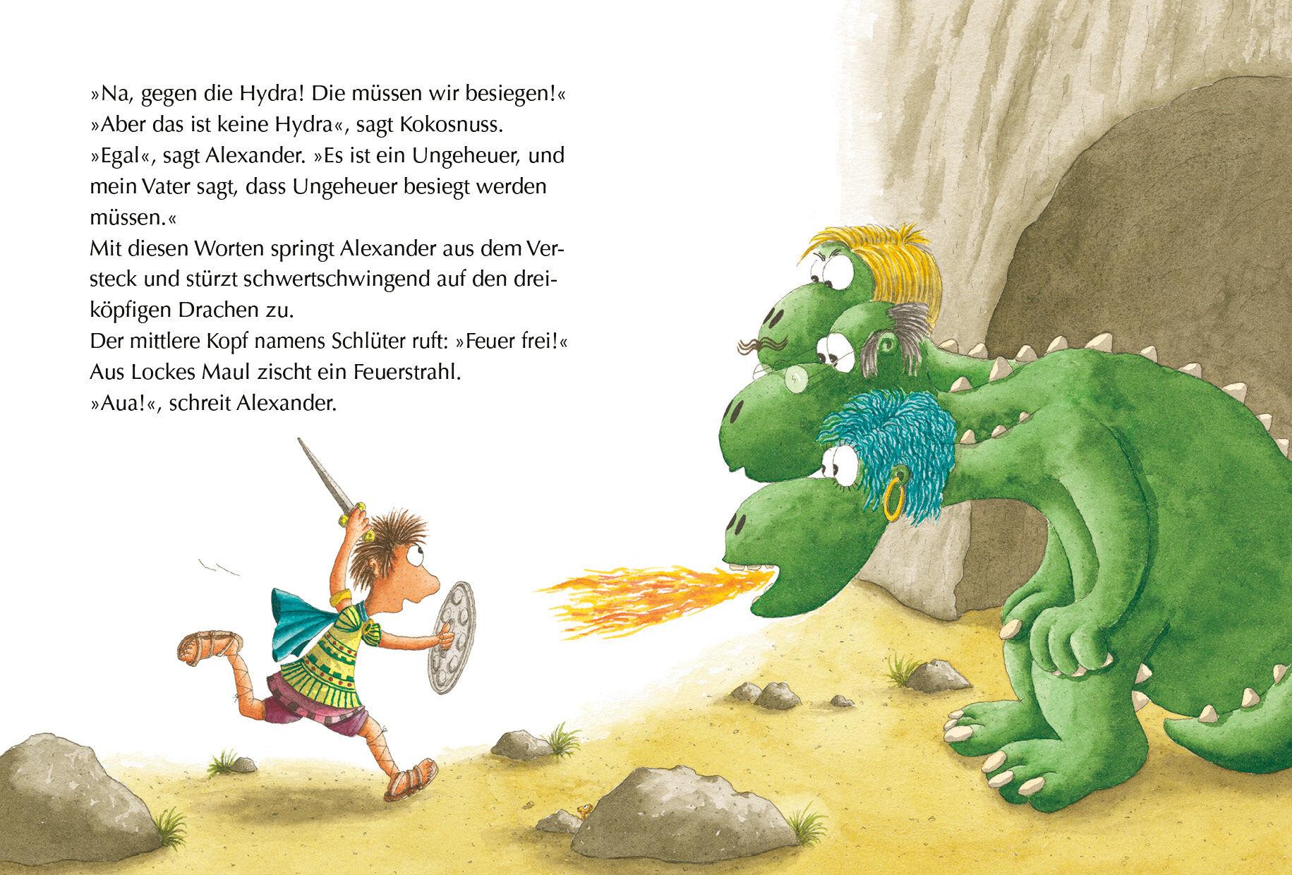 Der kleine Drache Kokosnuss bei den alten Griechen