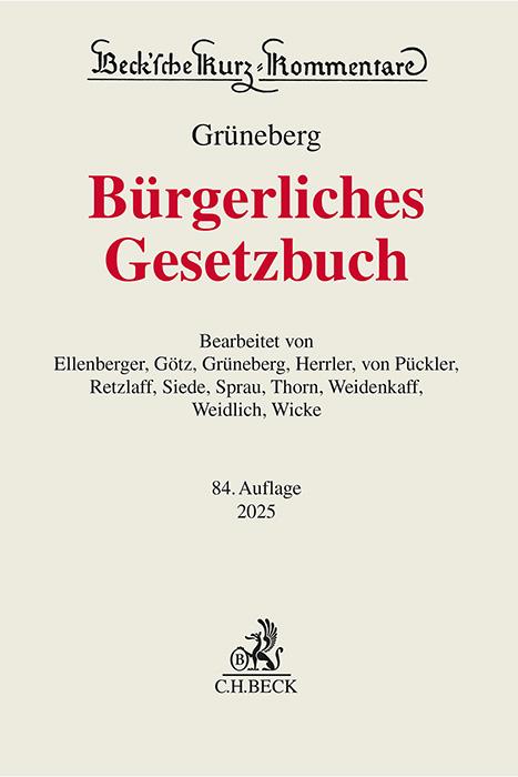 Bürgerliches Gesetzbuch