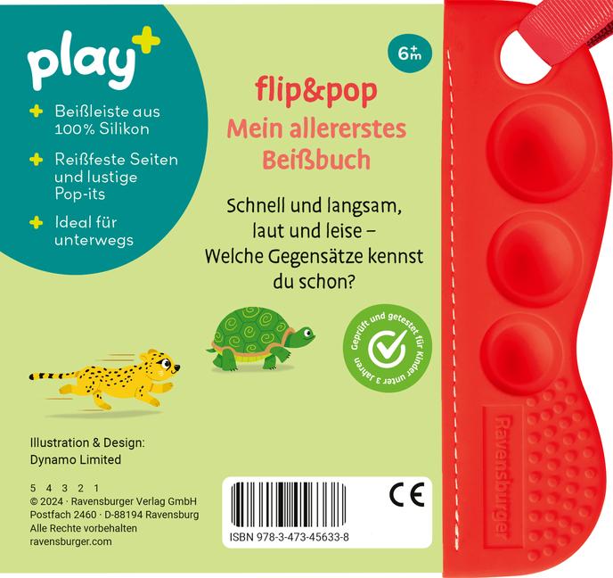 Ravensburger Play+ flip&pop: Erste Gegensätze (Mein allererstes Beißbuch)