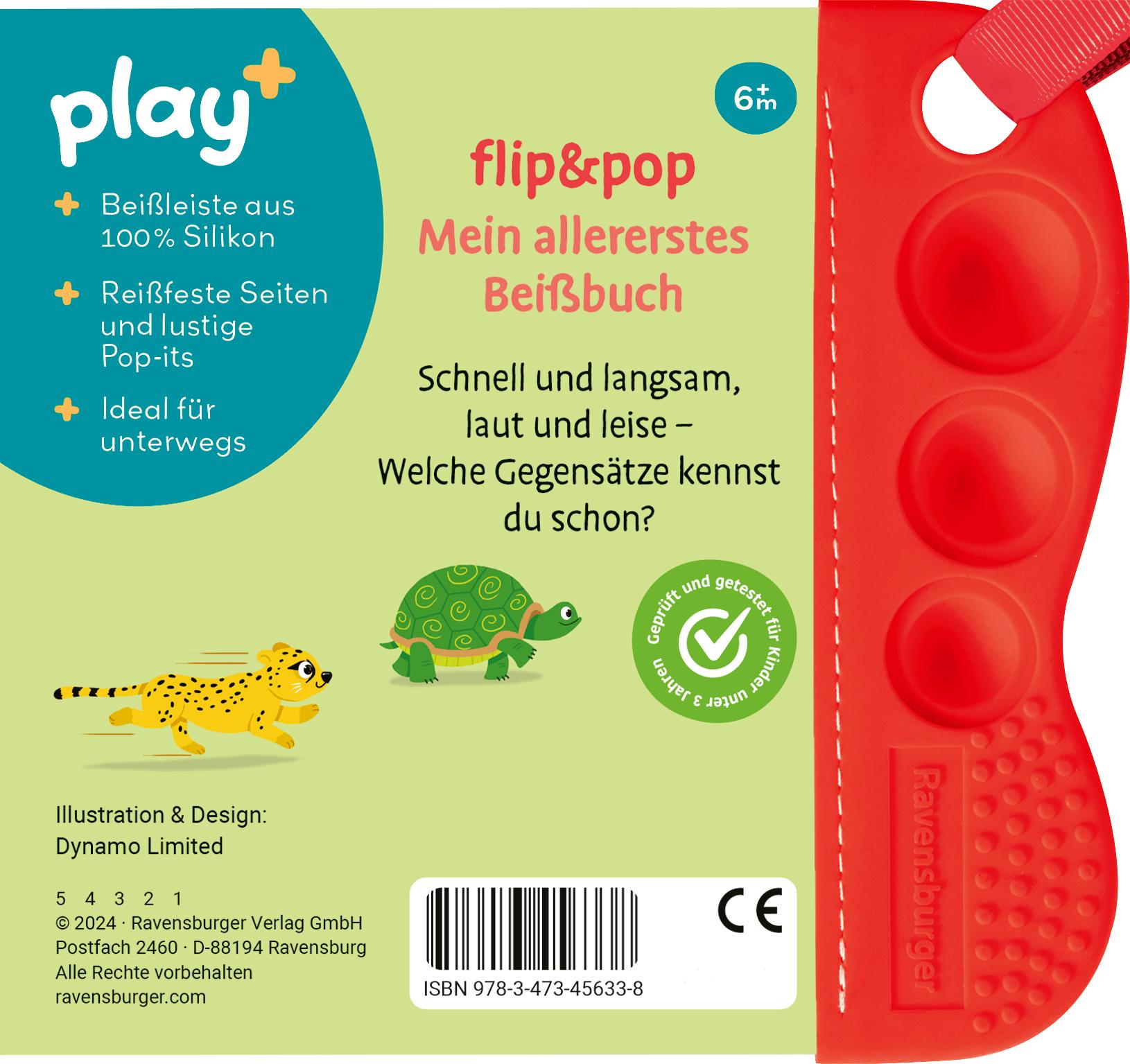 Ravensburger Play+ flip&pop: Erste Gegensätze (Mein allererstes Beißbuch)