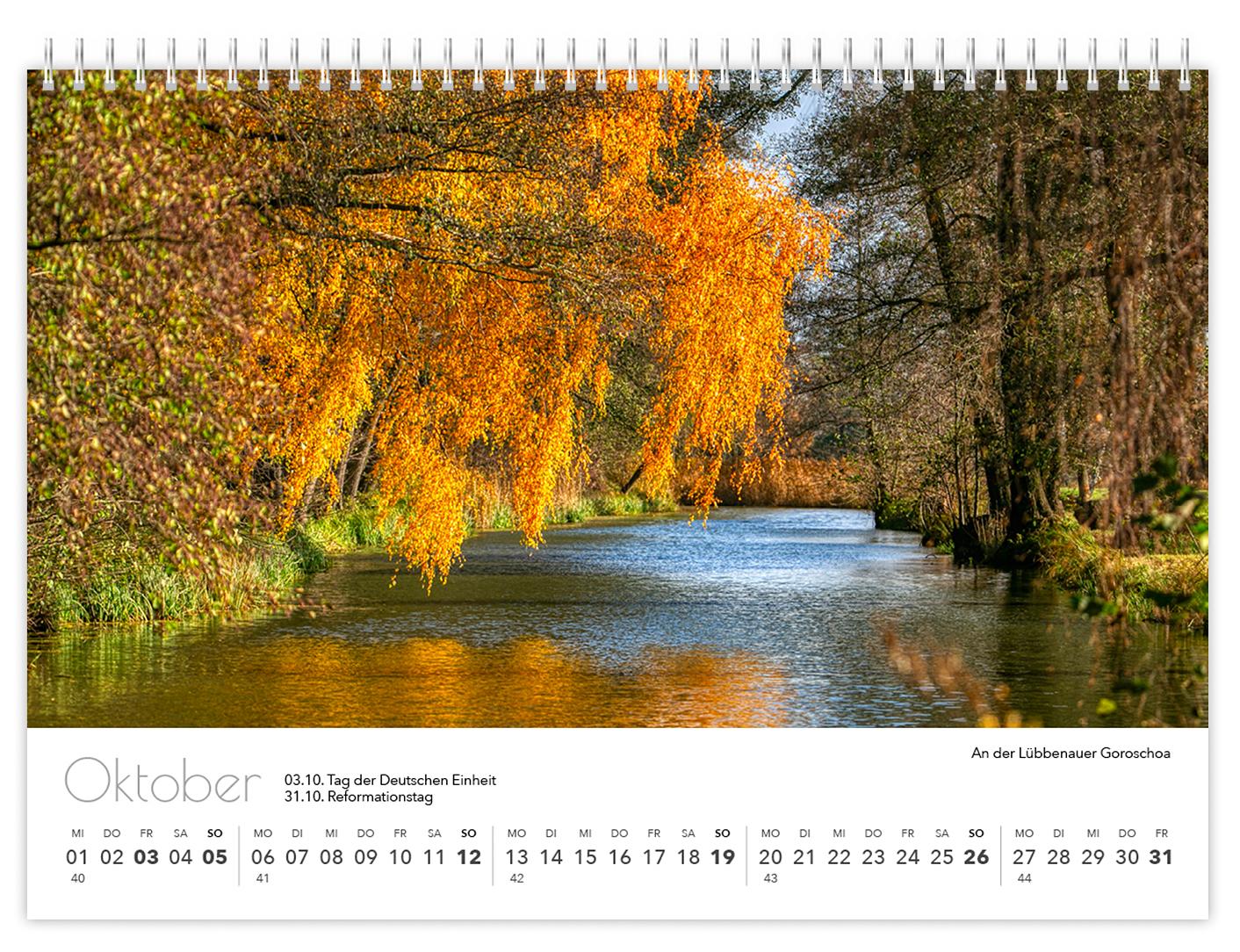 Kalender Spreewald kompakt - Peter Becker 2025