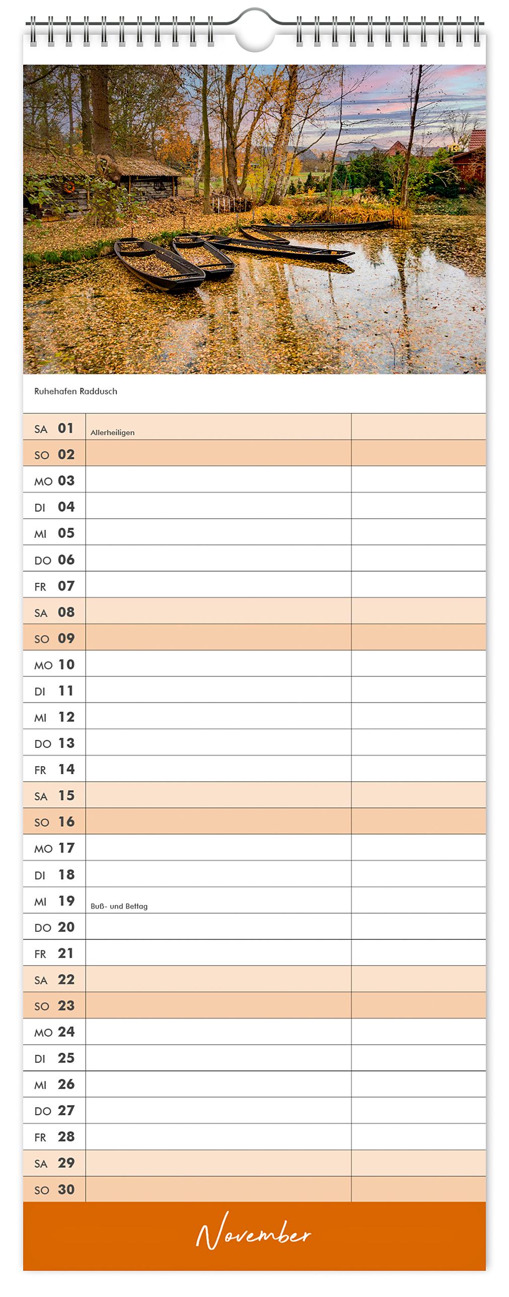 Küchenkalender Spreewald 2025