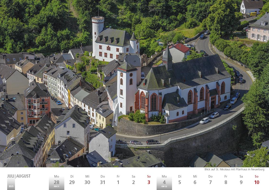 Die Eifel in Wort und Bild 2025 Bildkalender A4 quer, 28 Bilder auf 60 Seiten spiralgebunden