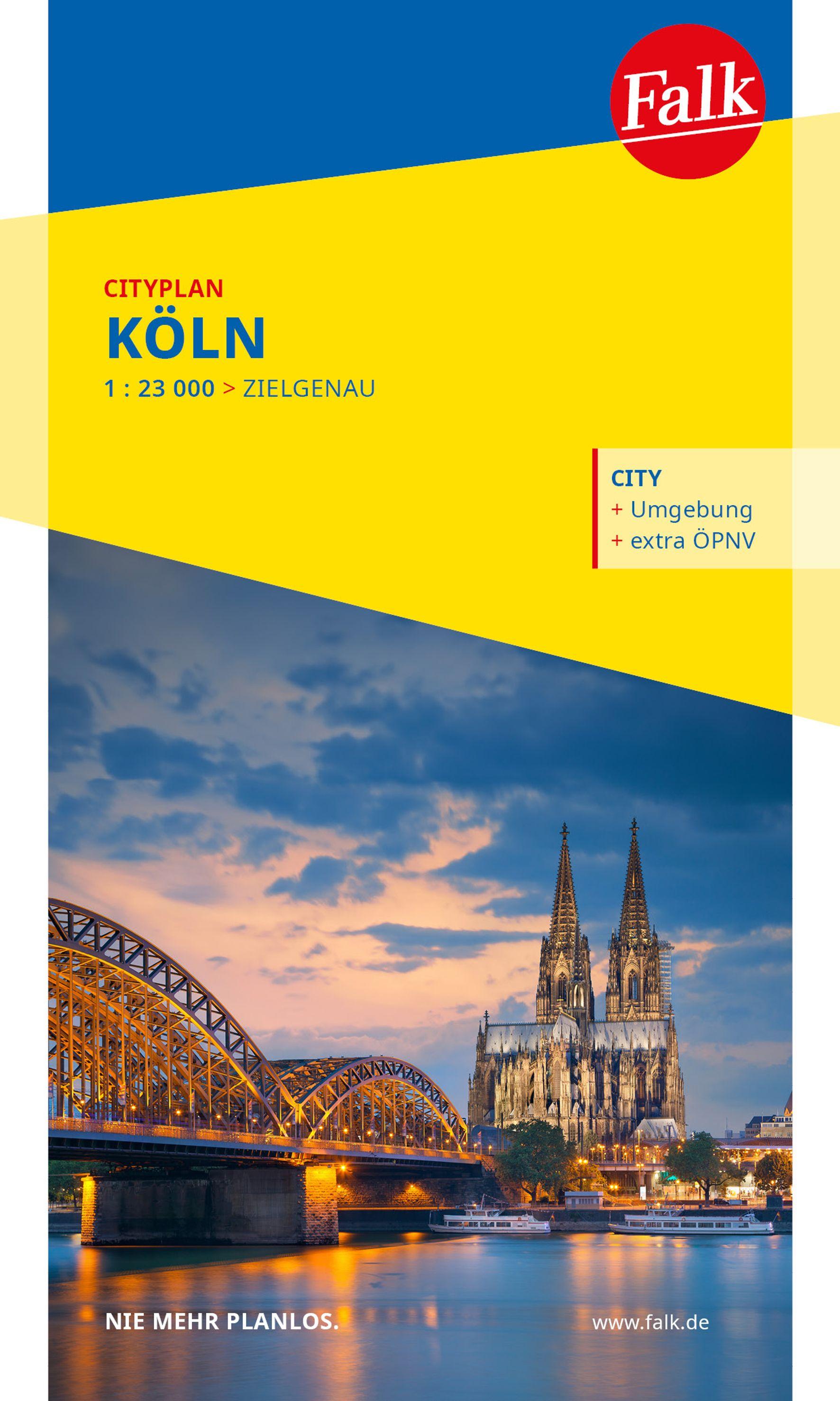 Falk Cityplan Köln 1:23.000