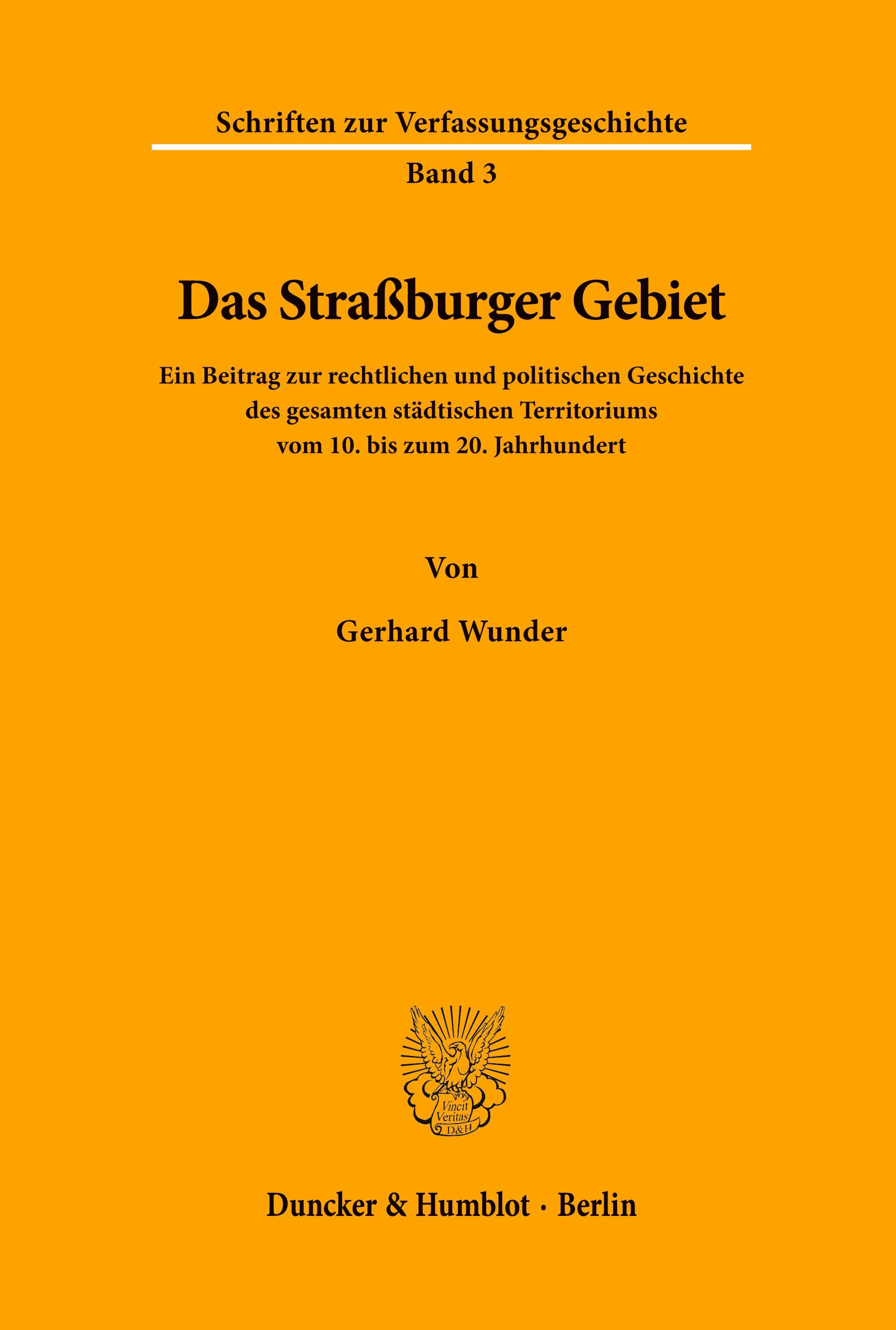 Das Straßburger Gebiet.