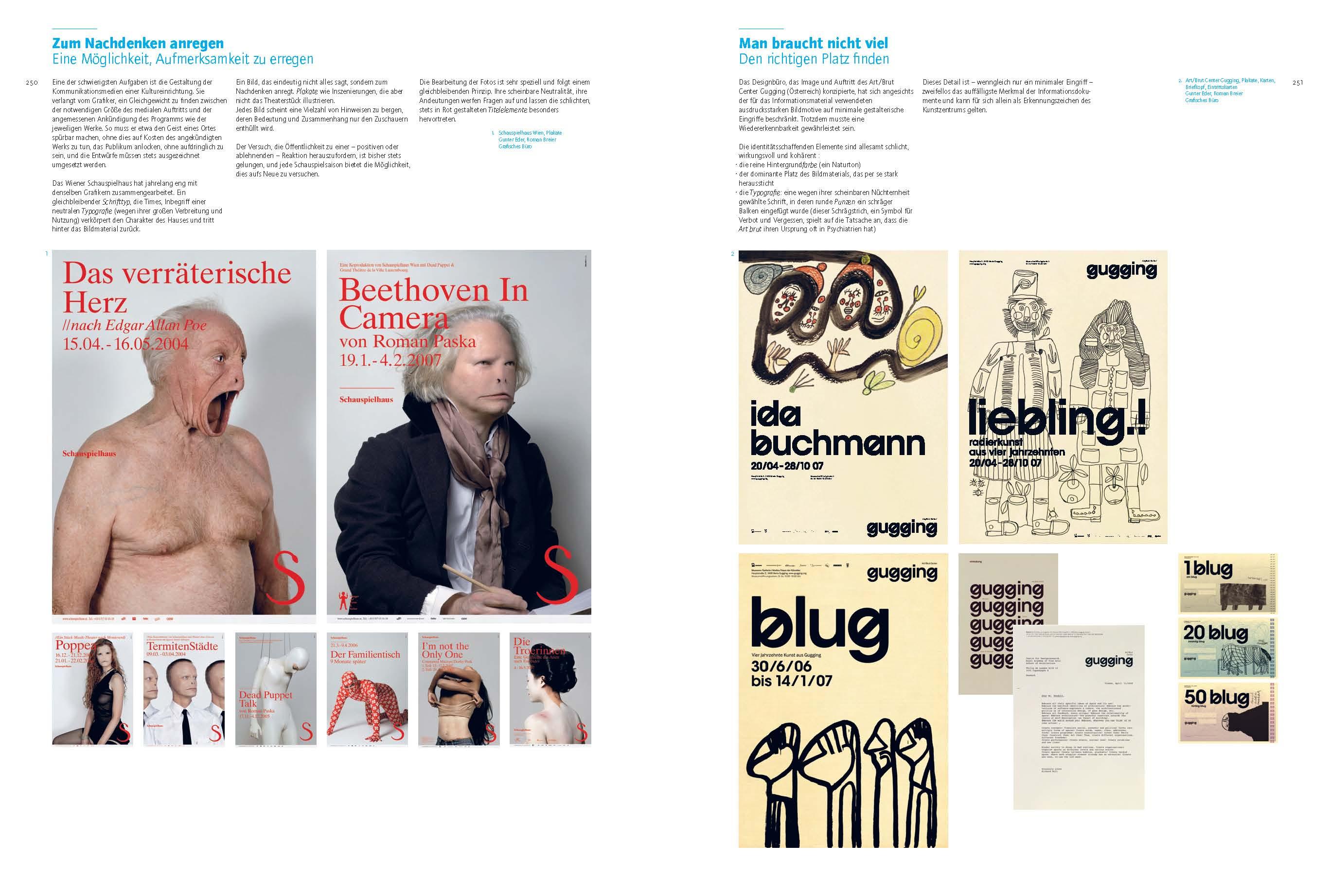 Gestaltung, Typografie etc.