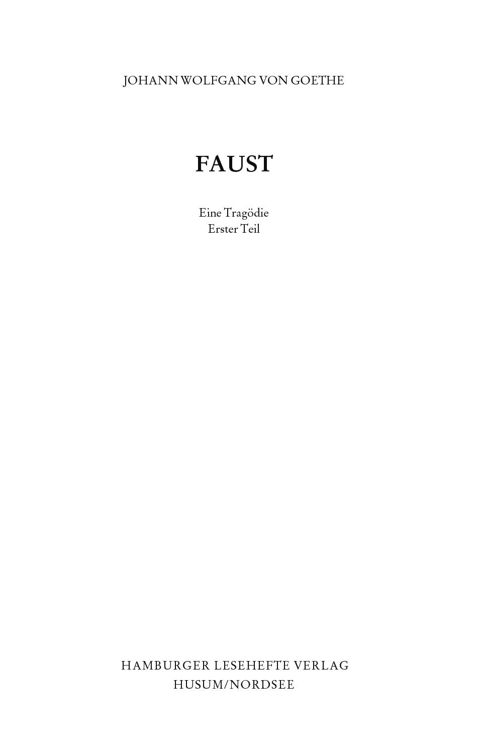 Faust I