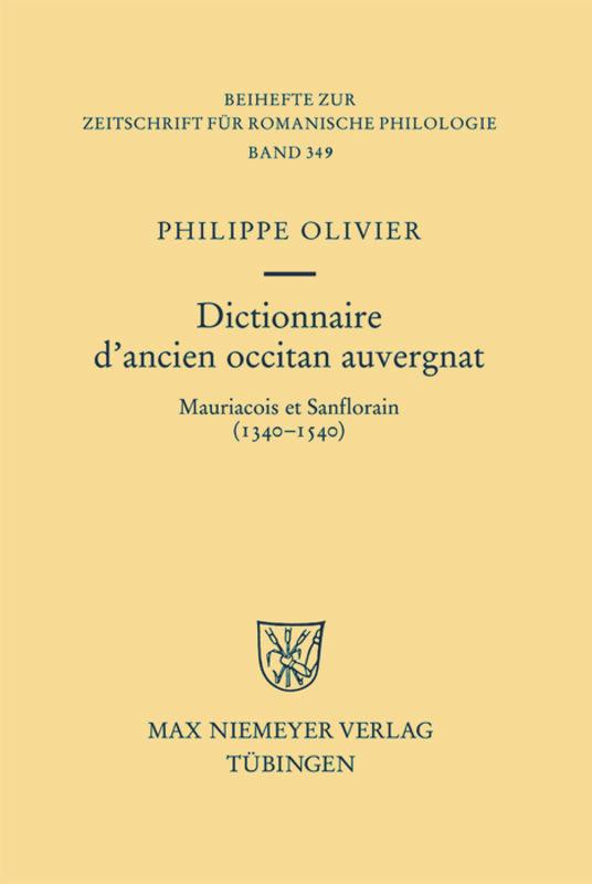 Dictionnaire d'ancien occitan auvergnat