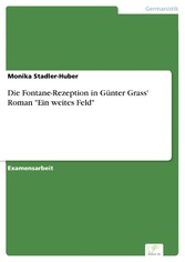 Die Fontane-Rezeption in Günter Grass' Roman 'Ein weites Feld'