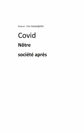 Covid nôtre société après