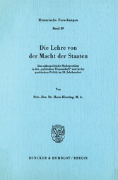 Die Lehre von der Macht der Staaten.