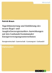 Tagesbilanzierung und Einführung des neuen Regel- und Ausgleichsenergiemarktes. Auswirkungen auf den Gashandel kommunaler Energieversorgungsunternehmen