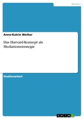 Das Harvard-Konzept als Mediationsstrategie